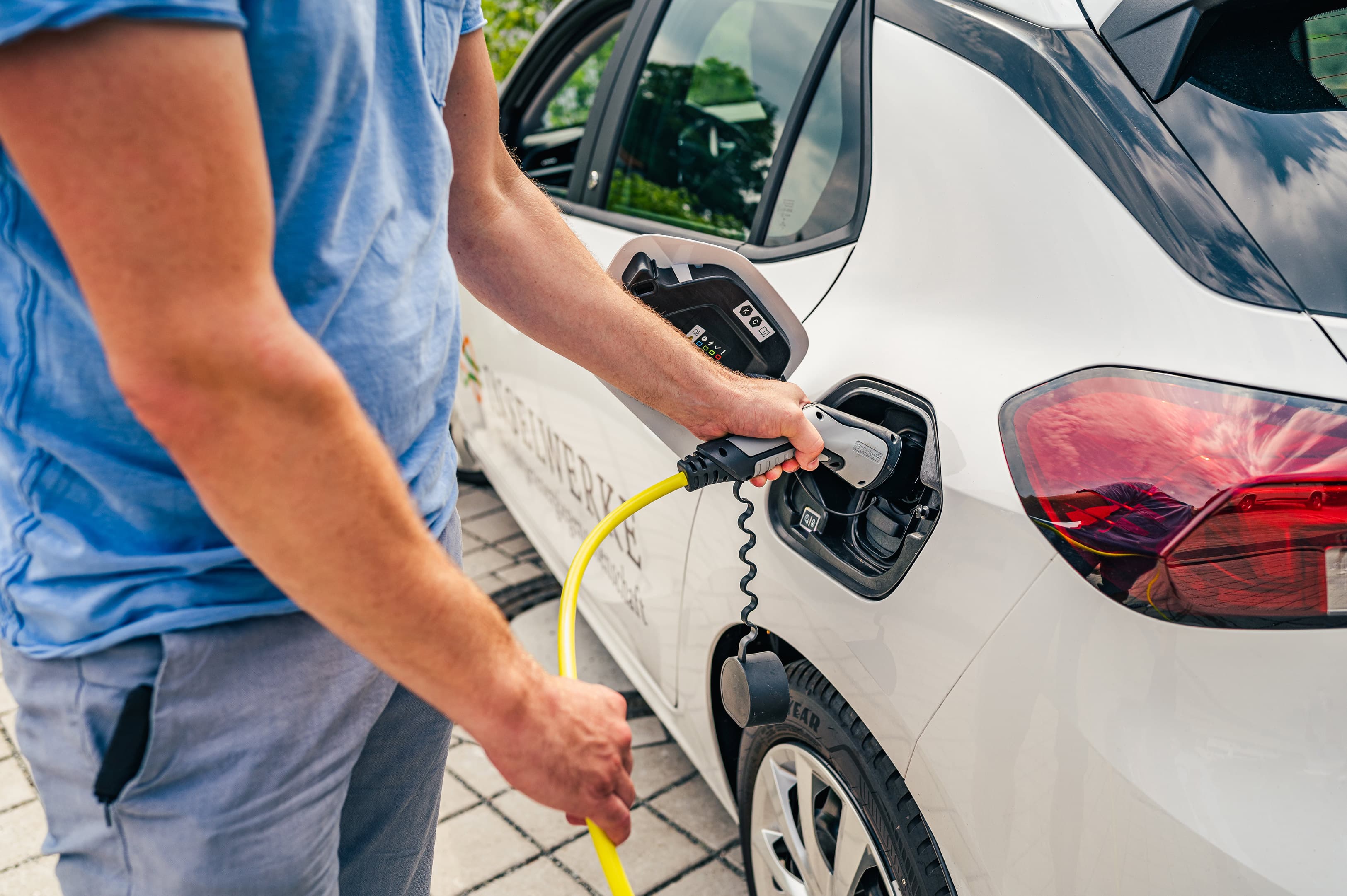 Aufladen eines Elektroautos