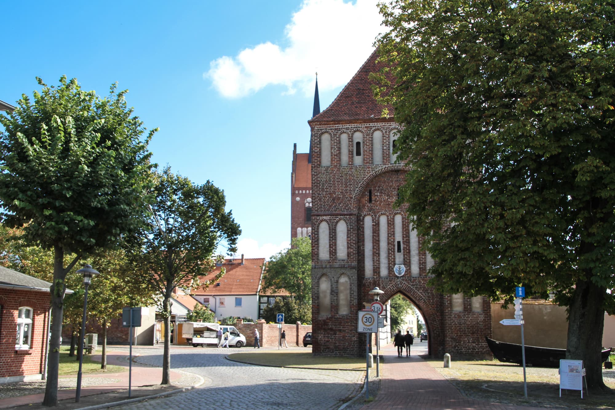 Anklamer Tor der Stadt Usedom