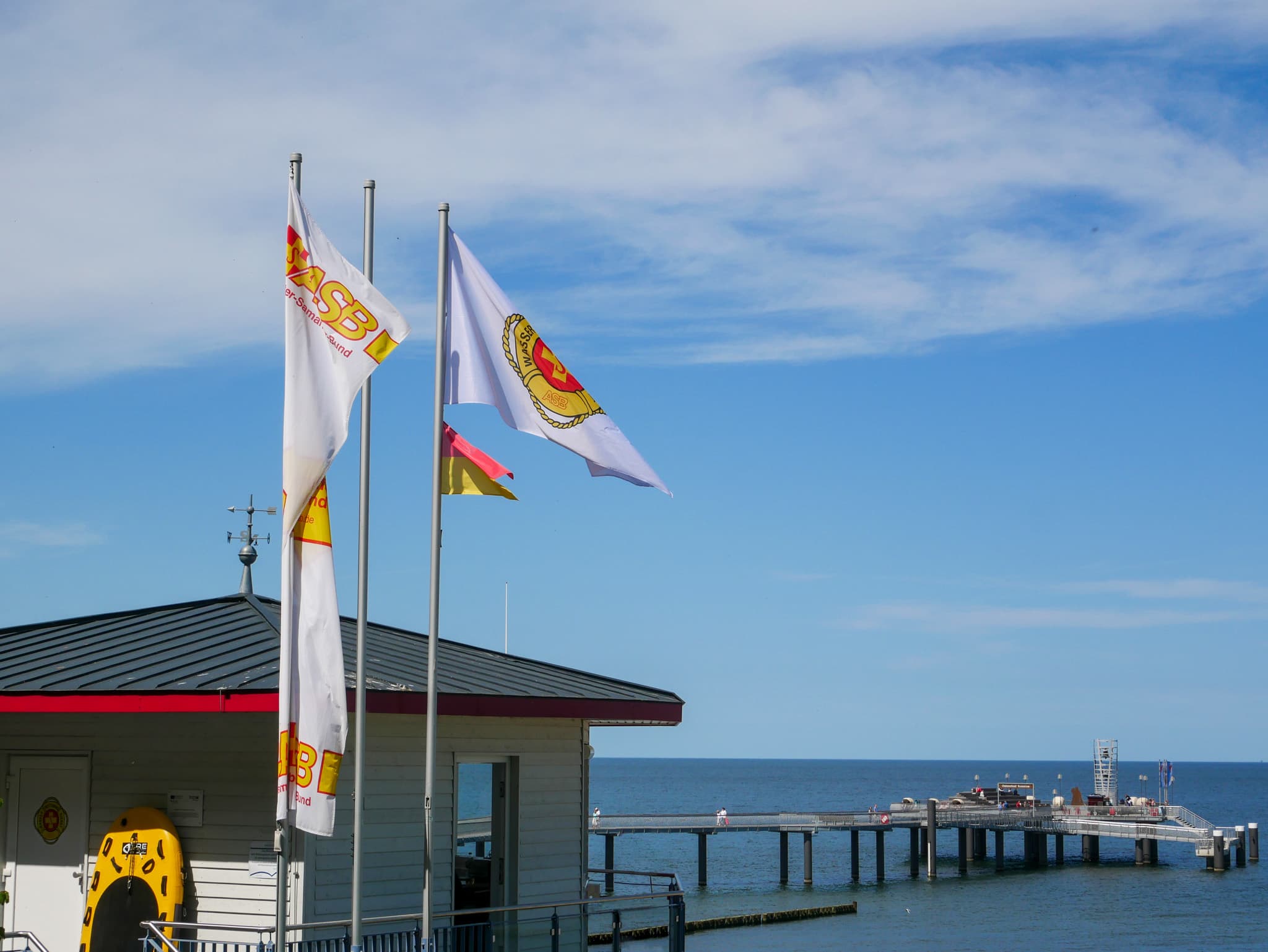Flaggen am Strand